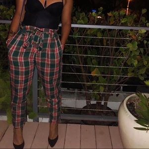 High Waisted Flannel Trouser